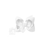 Signature Grosgrain Bow on Clip: 4.5" Large - 1.5" Ribbon on Alligator Clip - Various Colors