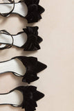 Mini Eloise Bow Heel - Black