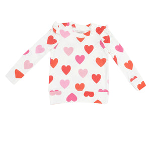 Big Hearts Ruffle Sweatshirt