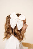 Cloud Muslin™ Heirloom Bow - Cream Clip - Large