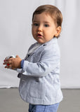 Baby Knit Blazer - Checkered Capri