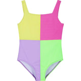 Rib Colorblock One-Piece Swimsuit