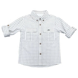 Flagler Fishing Shirt - Olive and White Plaid