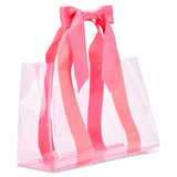 Pink Bow Clear Tote