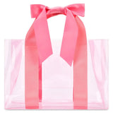 Pink Bow Clear Tote