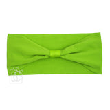WIDE PANTYHOSE ADD-A-BOW HEADBAND: POWDER PINK / 3+ Months
