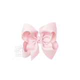 SIGNATURE GROSGRAIN BOW ON CLIP: 4.5" Large - 1.5" Ribbon on Alligator Clip / MANDARINE ORANGE
