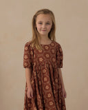 Rose Dress Brick Daisies