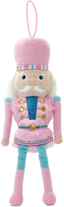 Pink Nutcracker Plush Ornament