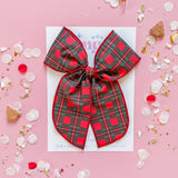 Christmas Plaid - Large on Clip