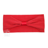 WIDE PANTYHOSE ADD-A-BOW HEADBAND: POWDER PINK / 3+ Months