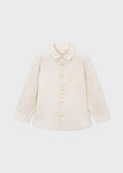 Long Sleeve Linen Shirt - Oat Mix