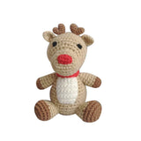 Reindeer Hand-Crochet Rattle: 4" Rattle