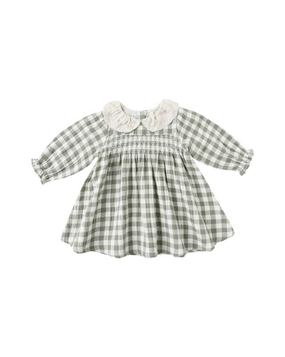 Callie Dress - Forest Check
