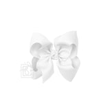 Signature Grosgrain Bow on Clip: 5.5" Huge - 2.25" Ribbon on Alligator Clip - Various Colors