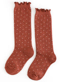 Dottie Knee Socks - Rust