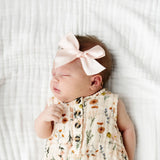 Satin Bow - Blush Headband - Large