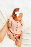Satin Bow - White, Large on Nylon
