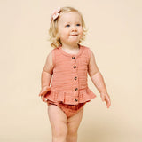 Ruffle Tank + Bloomer Set - Rose