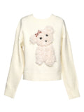 Pullover Knit Sweater w/ Dog Patch, Tween