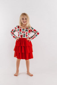 Christmas Bows Tutu Dress