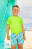 Dylan Boys Retro Smiley Print Board Shorts
