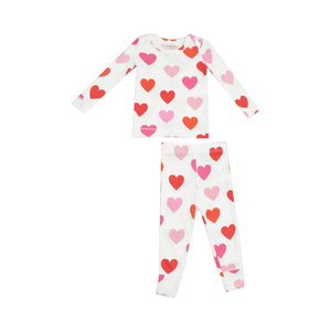 Long Sleeve Loungwear Set - Big Hearts