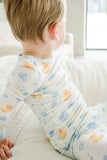 Two-Piece Bamboo Pajama Set - Bubble Duckies Blue