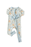 Convertible Zip Romper - Bubble Duckies Blue