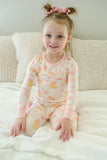Two-Piece Bamboo Pajama Set - Bubble Duckies Pink