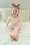 Two-Piece Bamboo Pajama Set - Bubble Duckies Pink