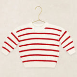Knit Chunk Sweater - Red Stripe