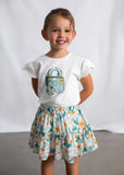 Printed Dobby Skirt