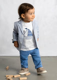 Baby Knit Blazer - Checkered Capri