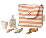 Tooth Brush Set in Bag, Mouse - Coral Stripe