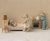 Mum and Dad Mice in Cigar Box
