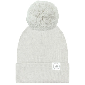 Beanie with Pom - Cloud Grey