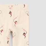 Gymnast Print On Birch Leggings