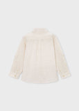 Long Sleeve Linen Shirt - Oat Mix