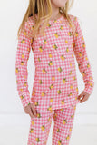 Lemon Gingham Two Piece Set