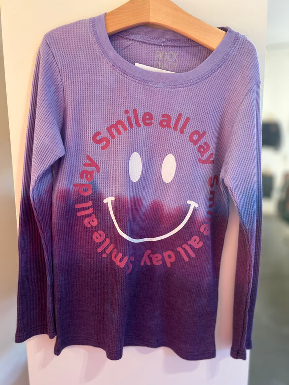 Purple Dip Dye Smile All Day Top