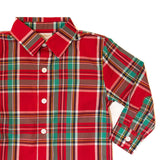 Boys Plaid Button-Up