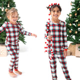Holiday Plaid Long Sleeve Loungewear Set