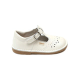 Ruthie T-Strap Mary Jane - Pearl White