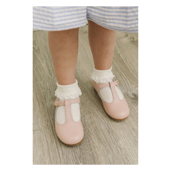 Eleanor T-Bar Flat - Pink