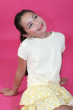 Smocked Waistband Checkered Print Skort