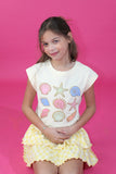 Smocked Waistband Checkered Print Skort