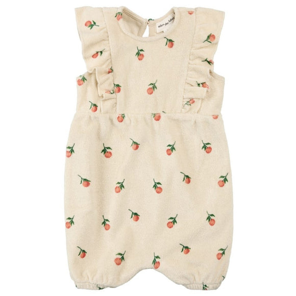 Baby Terry Cloth Romper - Birch & Orange