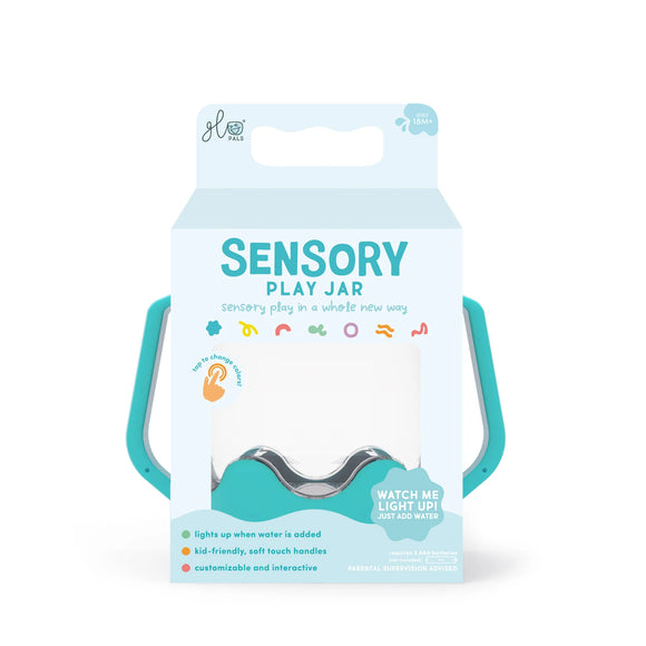 Glo Pals Teal Sensory Play Jar