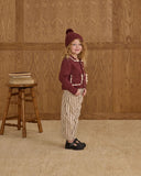 Collared Cardigan - Burgundy, Baby